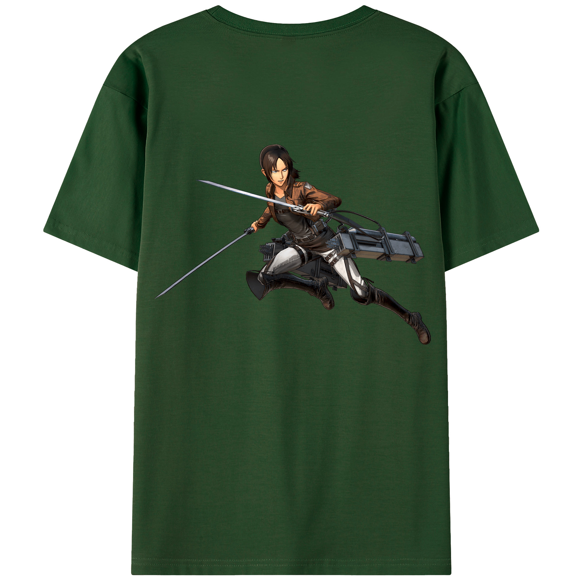 （画像用） 進撃の巨人 Attack on Titan 綿100％半袖Tシャツ（背面プリント）